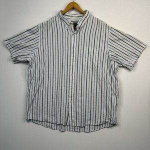 Eddie Bauer Men's XXL Short Sleeve Striped Shirt‎